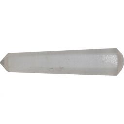 Gemstone Faceted Massage Wand - Selenite (Each)