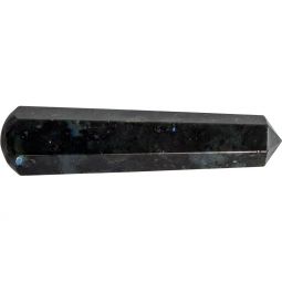 Gemstone Faceted Massage Wand - Larvikite (Each)