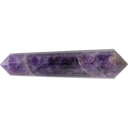 Gemstone Double Point Vogel Massage Wand - Amethyst (Each)