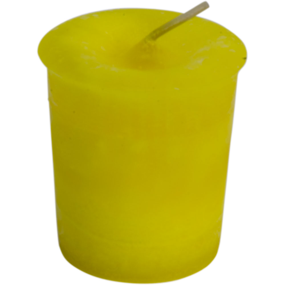 Chakra Votive candle SOLAR Plexus-Yellow (box of 18)