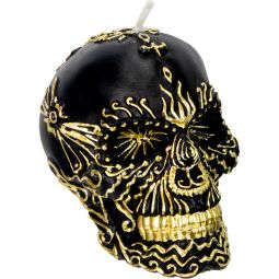 Intention Candle - Skull Black & Gold (Each)