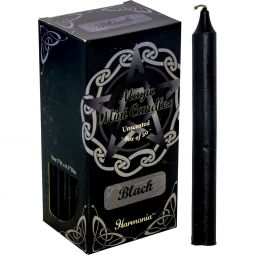 Harmonia Mini Ritual Candles - Black (Pack of 20)