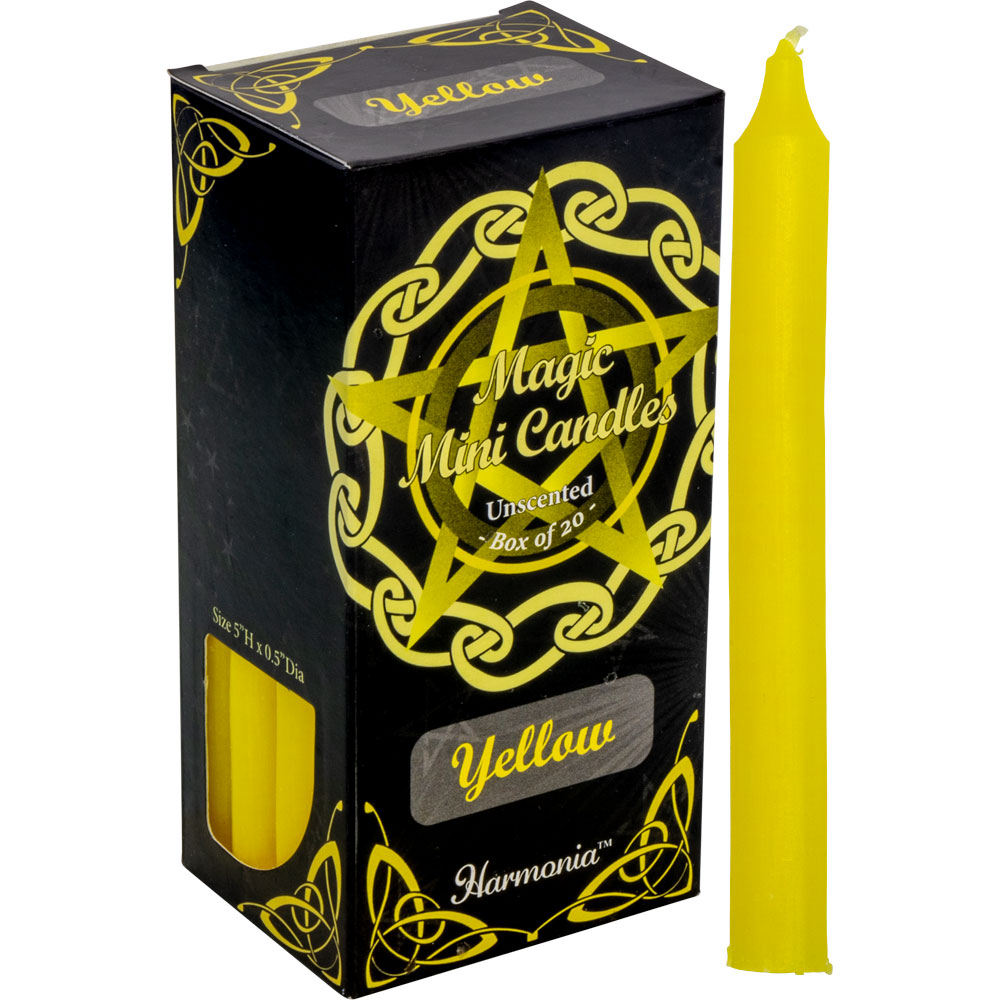 Harmonia Mini Ritual CANDLEs - Yellow (Pack of 20)
