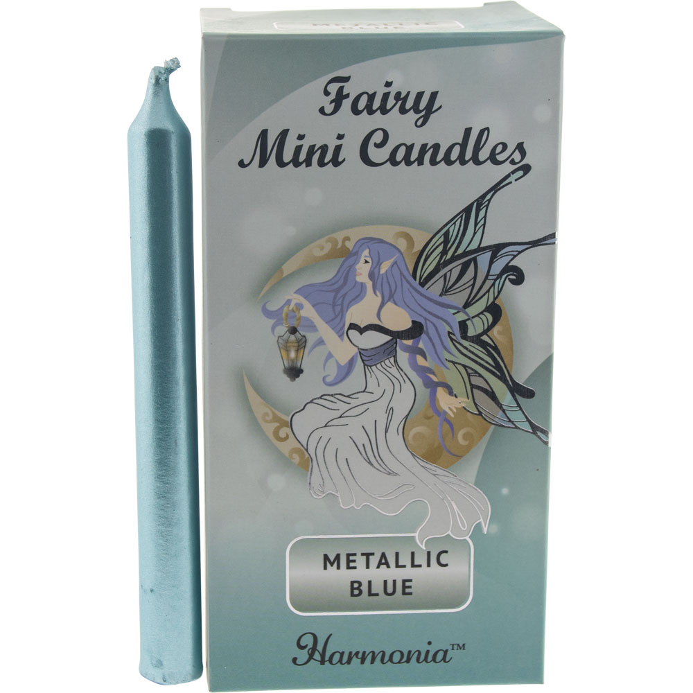 Harmonia Mini Ritual CANDLEs - Metallic Light Blue (Pack of 20)