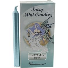 Harmonia Mini Ritual Candles Metallic Light Blue (Pack of 20)