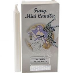 Harmonia Mini Ritual Candles Metallic White Pearl (Pack of 20)