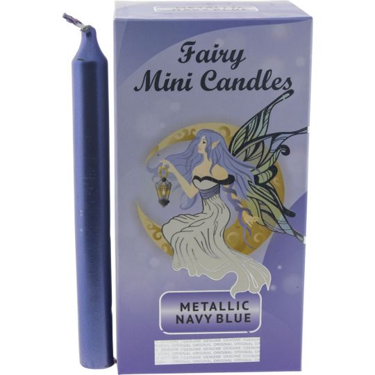 Harmonia Mini Ritual Candles Metallic Blue (Pack of 20)
