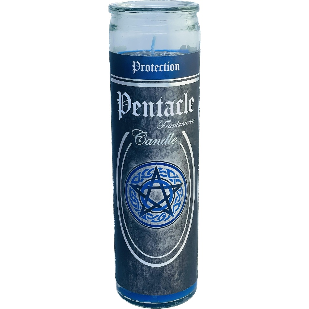 7 Day Glass Ritual CANDLE - Pentacle - Frankincense (Each)