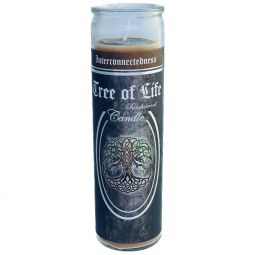 7 Day Glass Ritual Candle - Tree of Life - Sandalwood (Each)