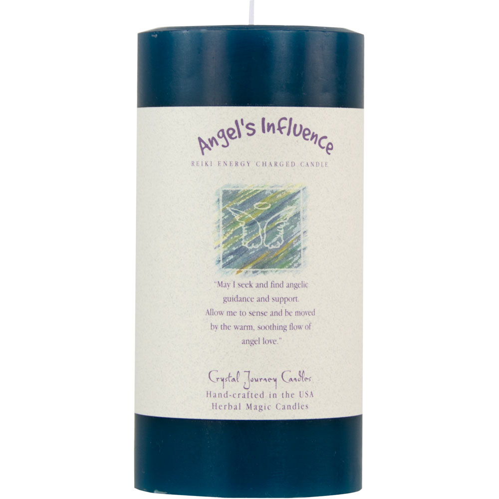 Reiki Herbal Pillar Candle ANGEL's Influence 3''x 6'' (Each)