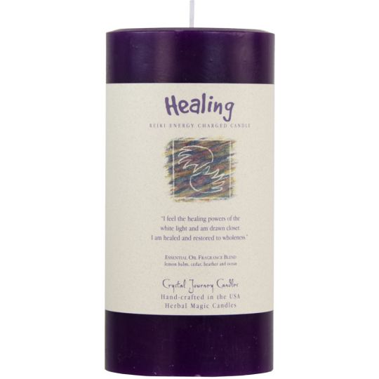 Reiki Herbal Pillar Candle Healing 3"x 6" (Each)