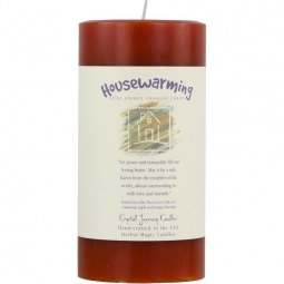 Reiki Herbal Pillar Candle Housewarming 3"x 6" (Each)