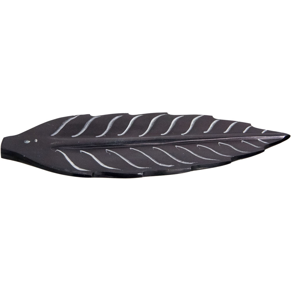 black Carved Leaf incense burner black Carved Leaf incense burner