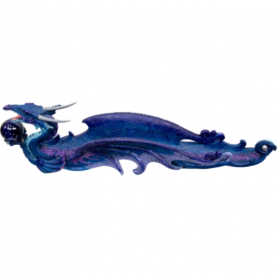 Incense Holder Purple Dragon w/Sphere (Each)