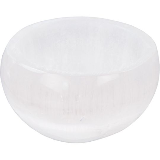 Gemstone Carving Small Bowl White Selenite (Each)