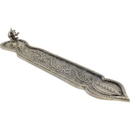 Aluminum Incense Holder - Ganesha w/ Leaf (Each)