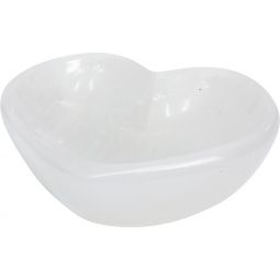 Selenite Offering Bowl Large - Heart (Each)
