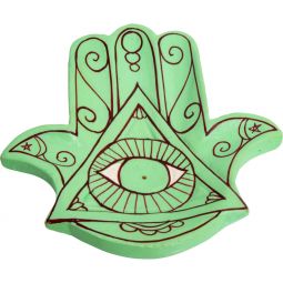 Wood Incense Holder - Fatima Hand (Each)
