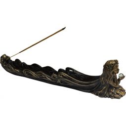 Polyresin Incense Holder - Fairy w/ Sphere (Each)