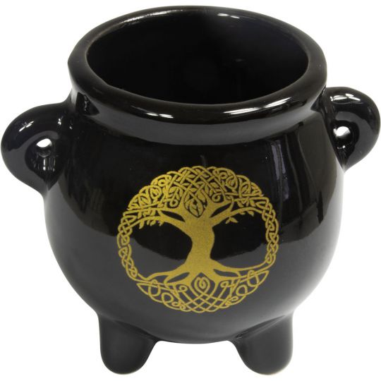 Ceramic Mini Cauldron -Tree of Life (Each)