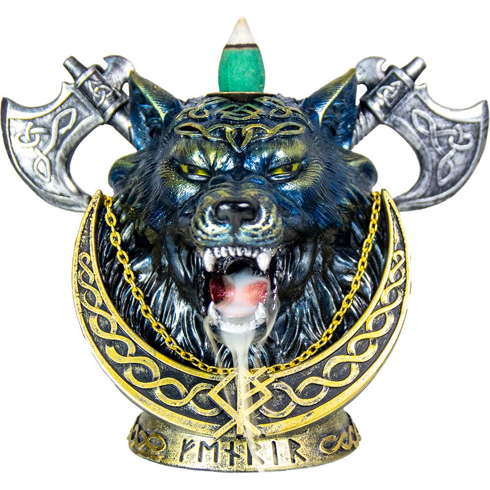 Polyresin Backflow INCENSE BURNER - Fenrir (Each)