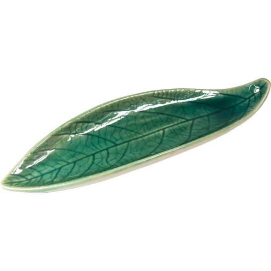 Ceramic Incense Holder - Avocado Leaf Green (Each)