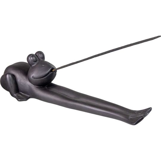 Ceramic Incense Holder - Yoga Frog (Each)