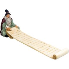 Polyresin Incense Holder - Wizard w/ Magic Scroll (Each)