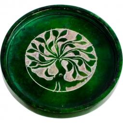 Soapstone Cone Burner - Tree of Life (each)