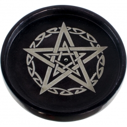 Soapstone Cone Burner - Pentacle (each)