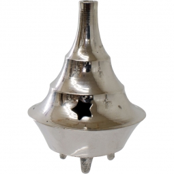 Brass Cone Burner Silver (Pk of 6)