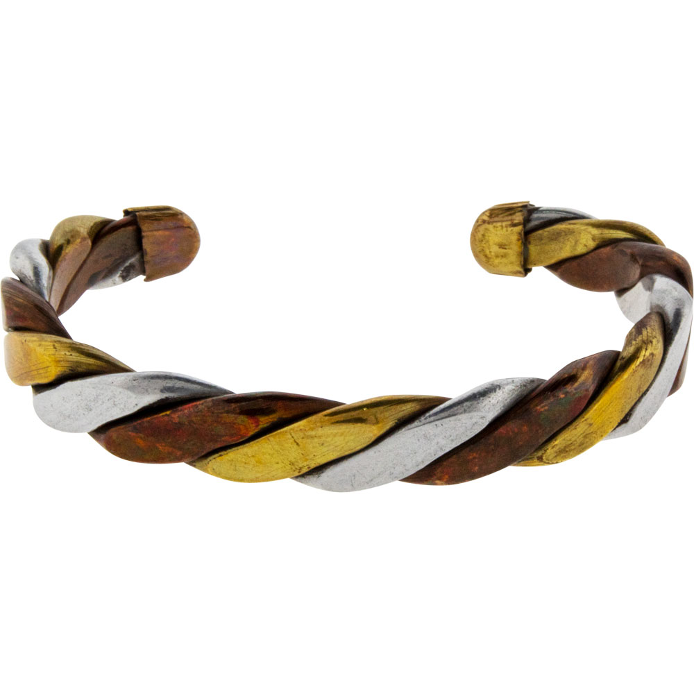 Twisted 3 Metal BRACELET - Flat (Each)