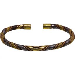 Twisted 3 Metal Bracelet - Thin (Each)