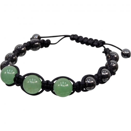 Magnetic Hematite Bracelet - Green Aventurine (Each)