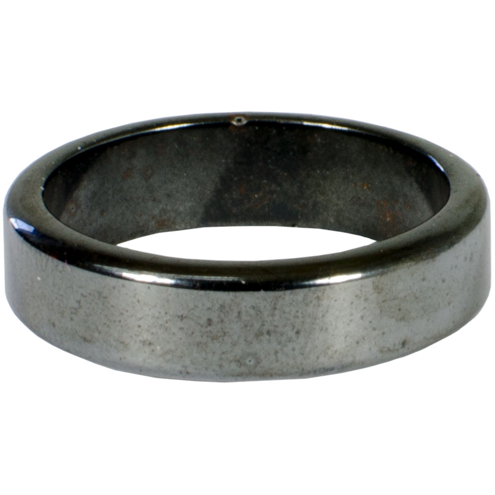 HEMATITE Ring Plain Band Magnetic (Pk 50)