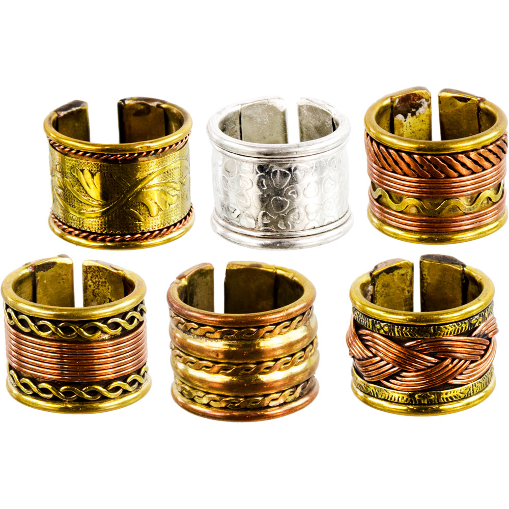 Copper & Brass RING Adjustable (Set of 6)