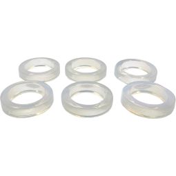 Gemstone Flat Opalite Rings - Size 6 (Pack of 6)