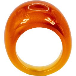 Gemstone Carved Dome Ring Carnelian - Size 7 (Each)