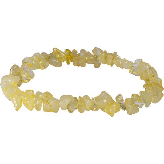 Elastic Chips Bracelet - Citrine (Each)