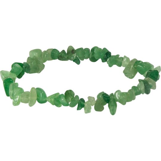 Elastic Chips Bracelet - Green Aventurine (Each)