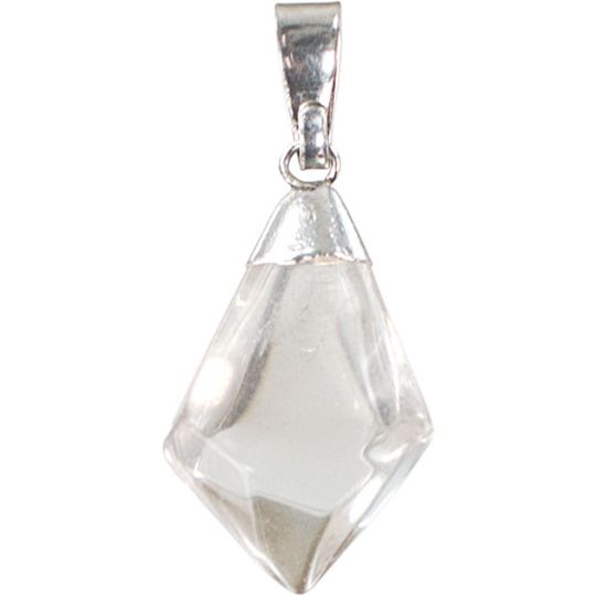Diamond Shape Stone Pendants Clear Crystal (Each)