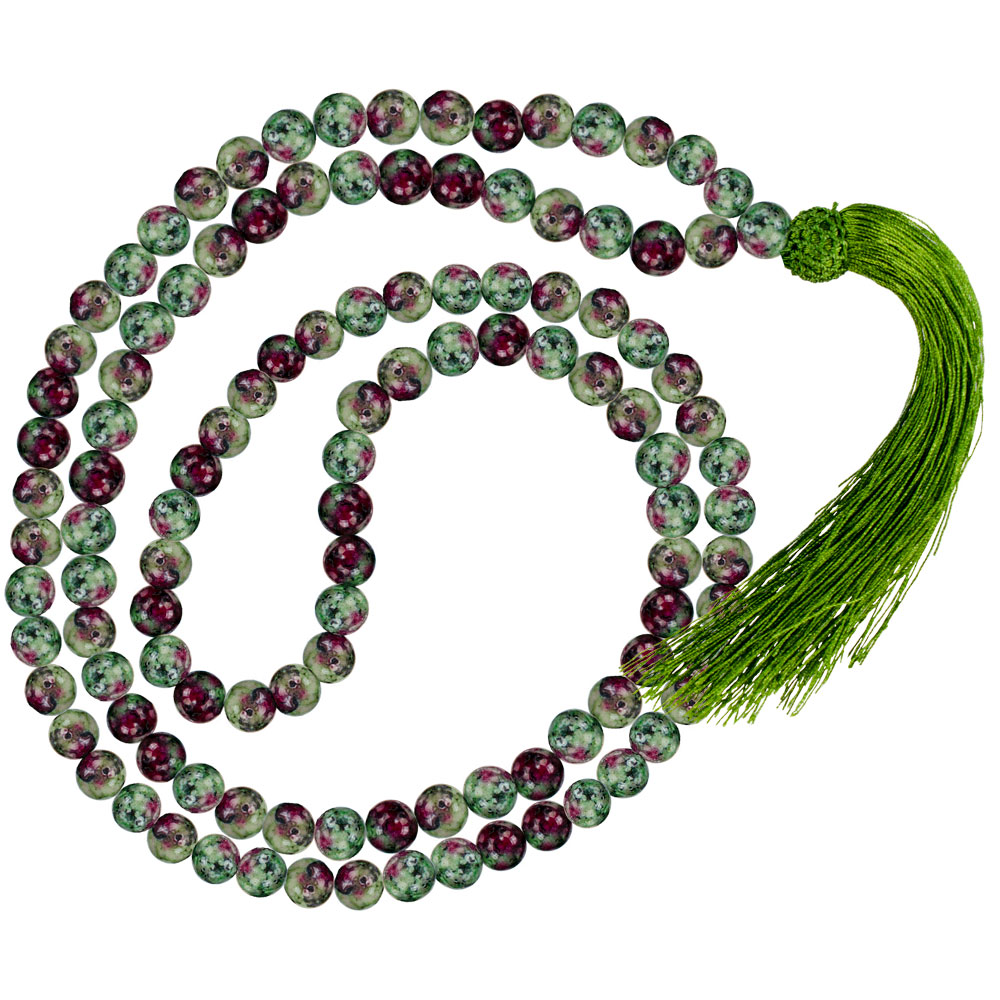 Mala Prayer BEADS Ruby Zoisite (Each)