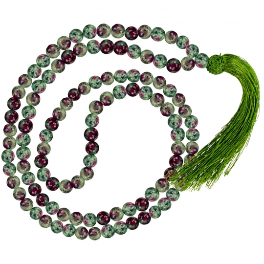 Mala Prayer Beads Ruby Zoisite (Each)