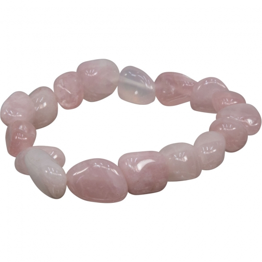 Tumbled Stones Bracelet Rose Qtz (pack of 6)