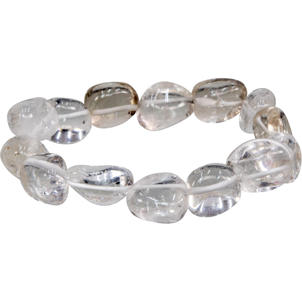 Tumbled Stones BRACELET Clear Quartz (pack of 6)