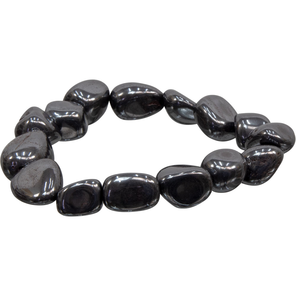 Tumbled Stones Bracelet HEMATITE (pack of 6)