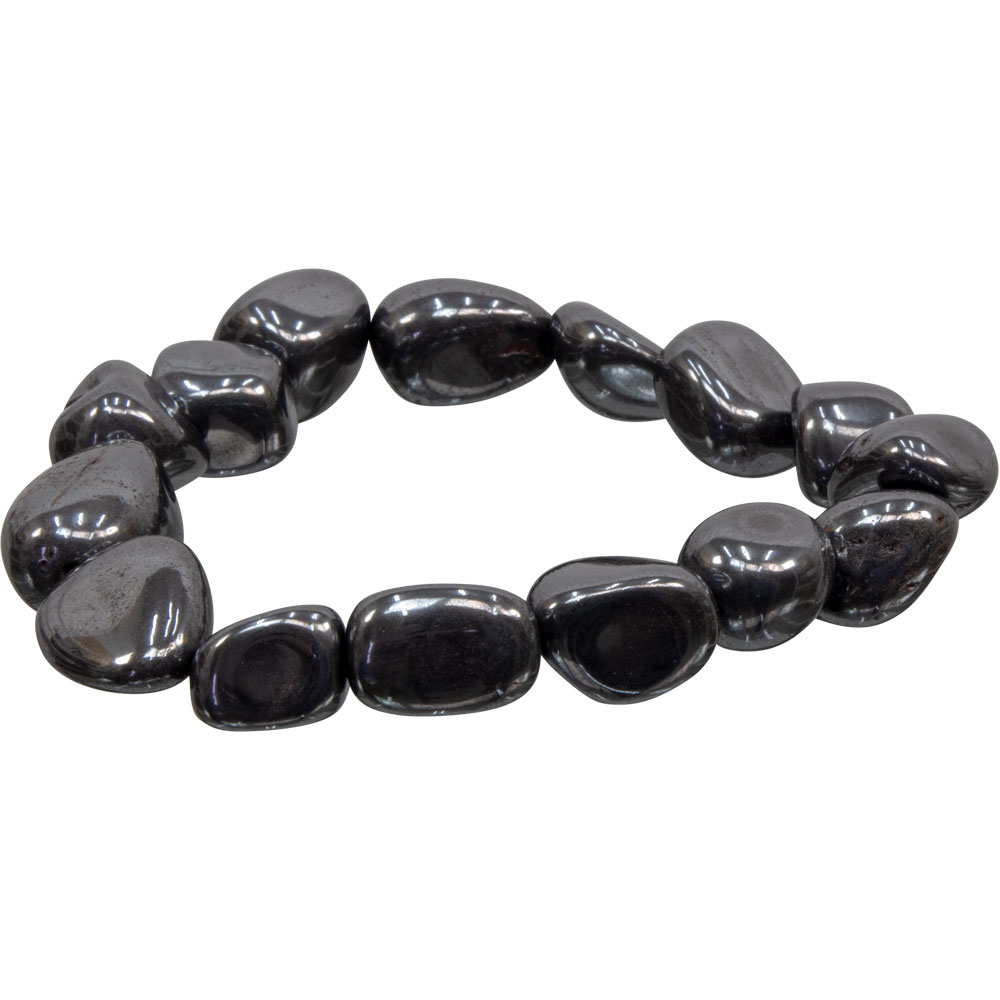 Tumbled Stones BRACELET Hematite (pack of 6)