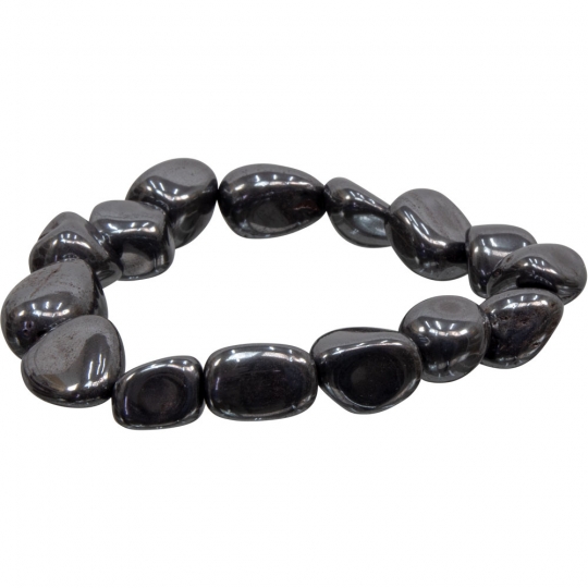 Tumbled Stones Bracelet Hematite (pack of 6)