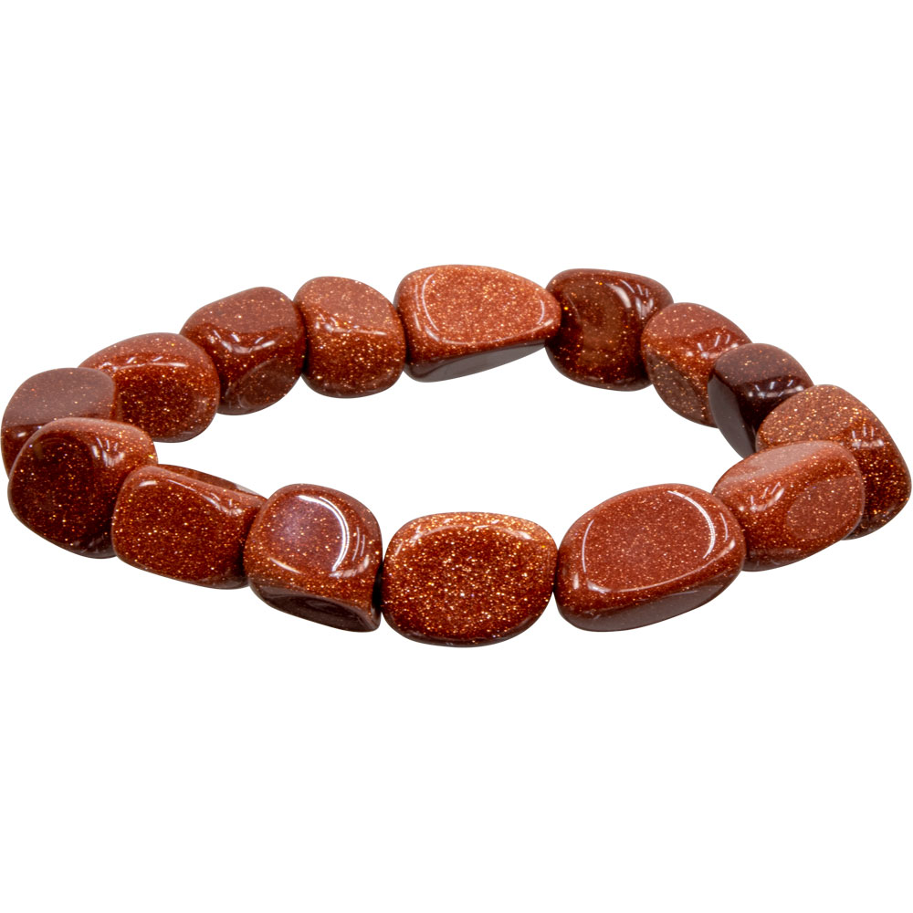 Tumbled Stones BRACELET Goldstone (pack of 6)