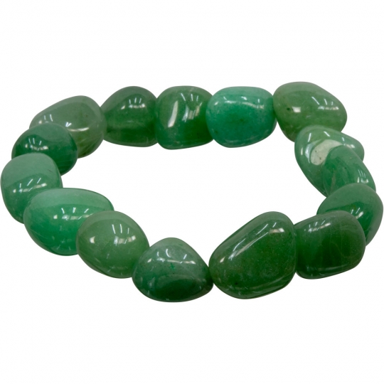 Tumbled Stones Bracelet Aventurine (pack of 6)